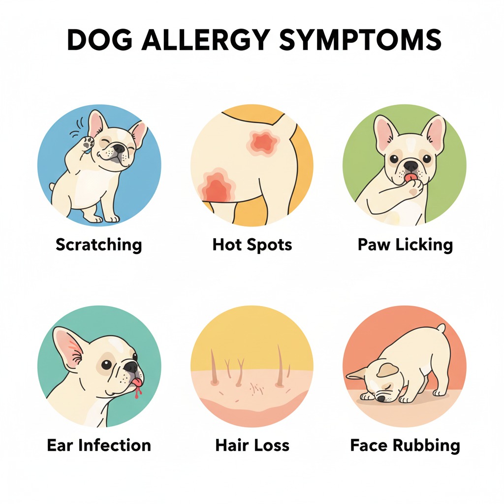 Watch for these common signs of skin allergies in dogs