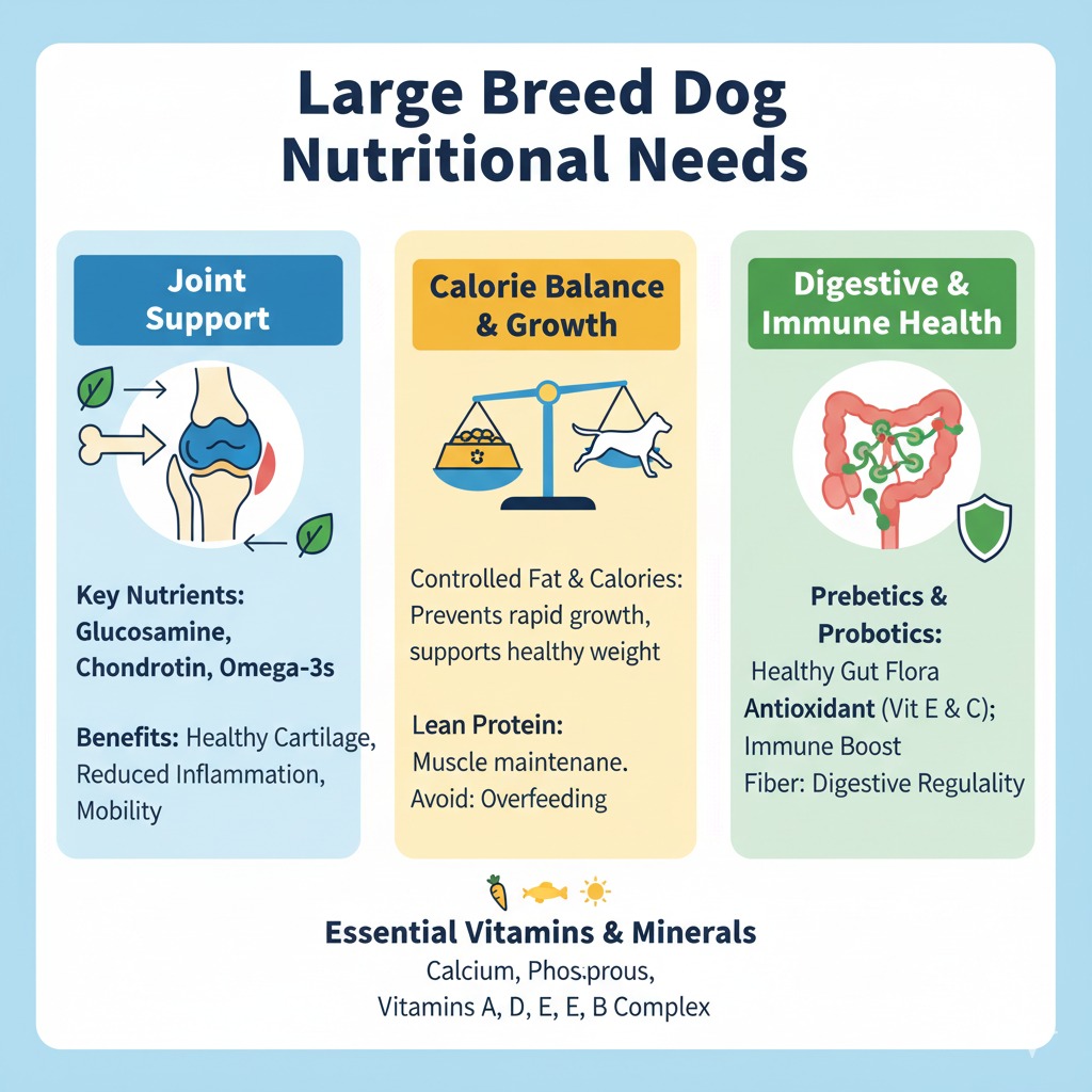 dry dog food for large dogs with grain